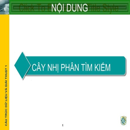 Cây nhị phân tìm kiếm