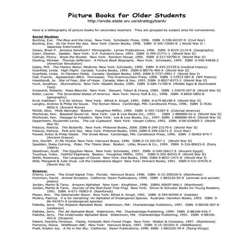 Bib picture books older