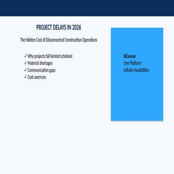 Enhancing Construction Project Cost Control with biCanvas ERP ...