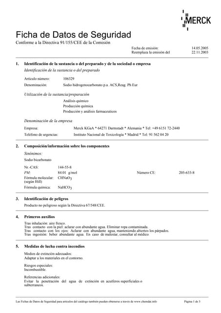 Bicarbonato de sodio