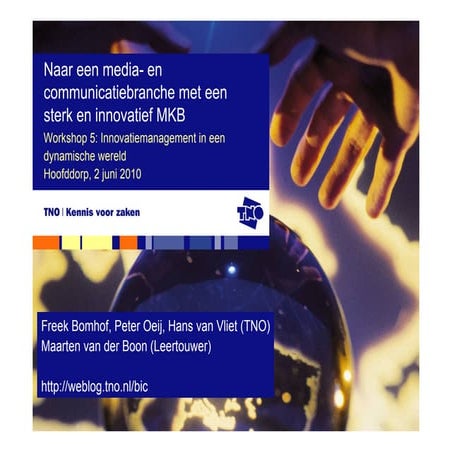 Workshop 5: "Innoveren: hoe doe je dat?