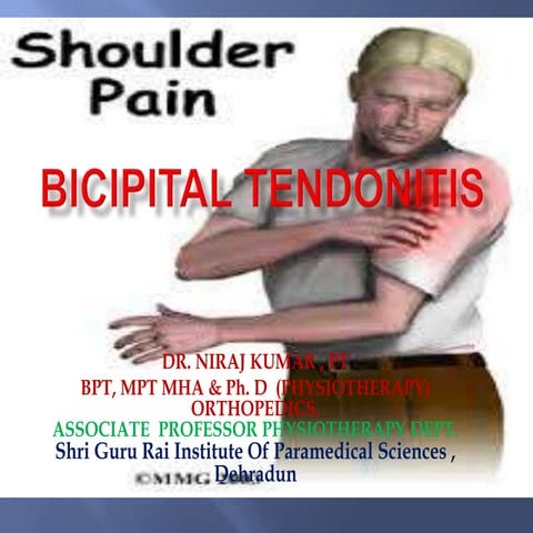 Bicipital tendonitis & Rehabilitation
