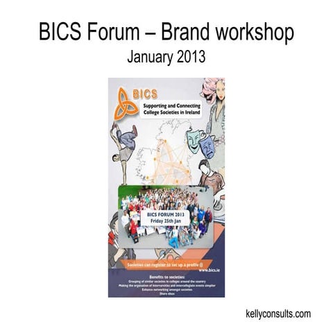 BICS Forum – Brand workshop Jim kelly