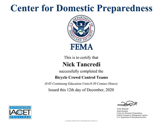 Bicycle Crowd Control Teams