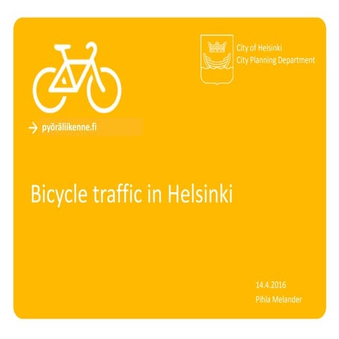 Bicycle traffic in Helsinki