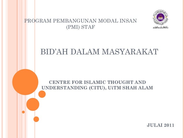 Bida Ah Dalam Masyarakat