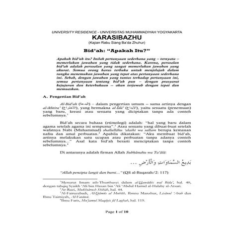 Bid’ah, apakah itu