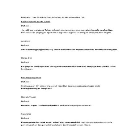 Nilai moral dan definisi