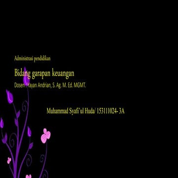 Bidang garapan keuangan