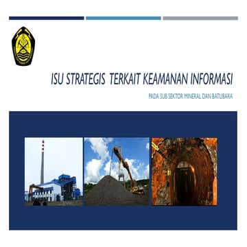 Sosialisasi Keamanan Informasi_Bidang Mineral dan Batubara
