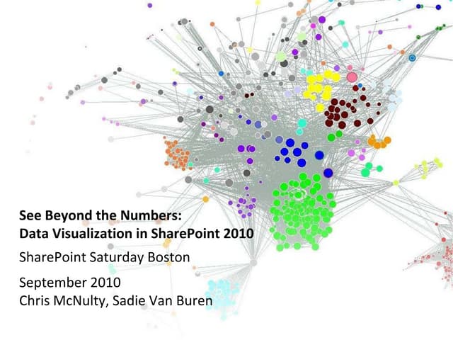 See Beyond the Numbers: Data Visualization in SharePoint 2010