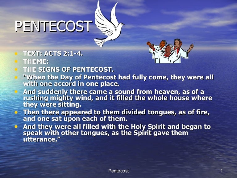 Pentecost.