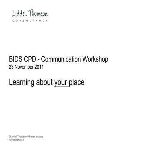 BIDS Communication Workshop