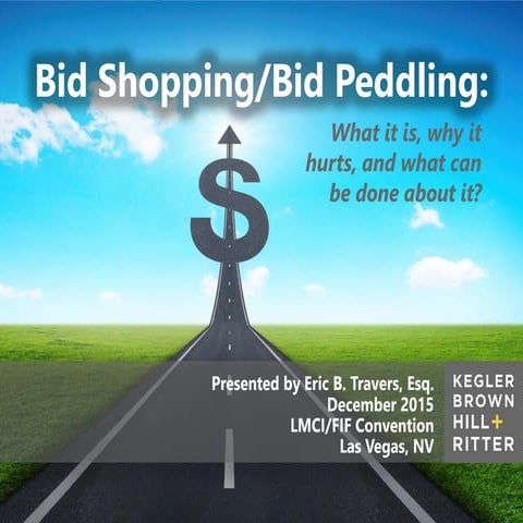 Bid Shopping + Bid Peddling: What It Is, Why It Hurts, and What 
