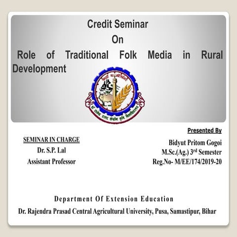 Role of Traditional Folk Media in Rural Development