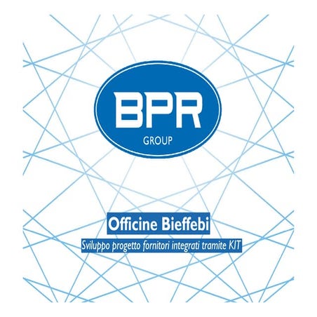 Premio Lean 2013 BPR Group - Supply Chain - Bieffebi