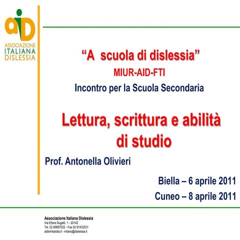 Lazio: strumenti compensativi e dispensativi. Dott. Caligaris | PDF