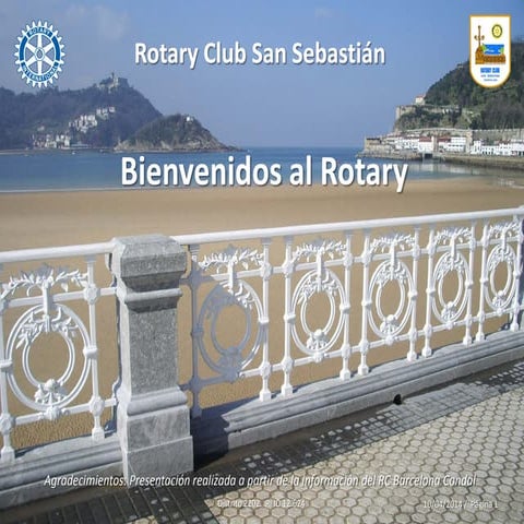 Bienvenidos al Rotary Club de San Sebastian