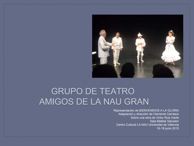 BIENVENIDOS A LA GLORIA