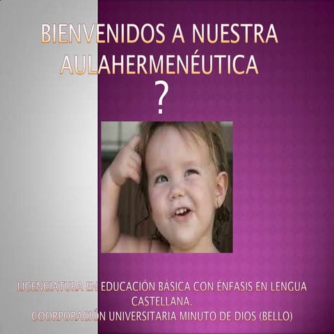 Bienvenidos a nuestra aulahermenéutica