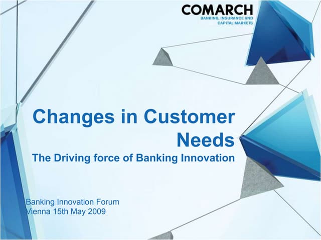 Banking Innovations Forum 2009 - Bartłomiej Kozakowski, Comarch