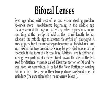 Bifocal Lenses on contact lenses ma.pptx