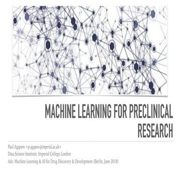Machine Learning for Preclinical Research