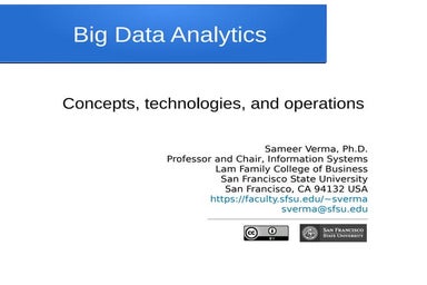 Big Data Analytics: Concepts, Technologies, and Operations