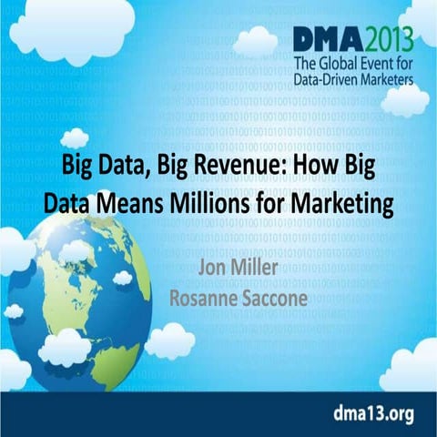 Big Data, Big Revenue: How Big Data Means Millions for Marketing