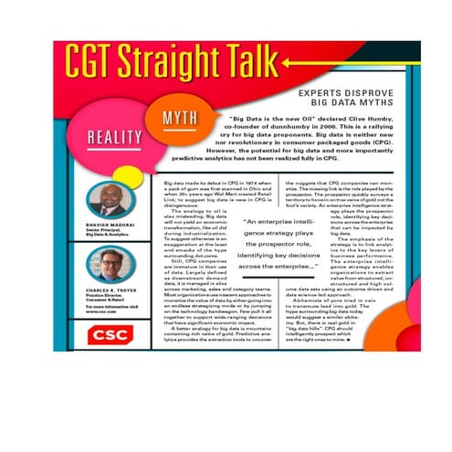 Disproving Big data Myths in Consumer Goods by Bhavish Madurai