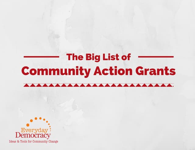The Big List of Community Action Gr...
