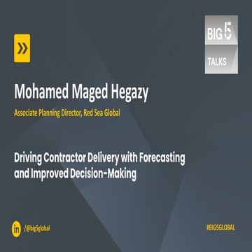 Performance Management, Forecasting and Improved Decision-Making