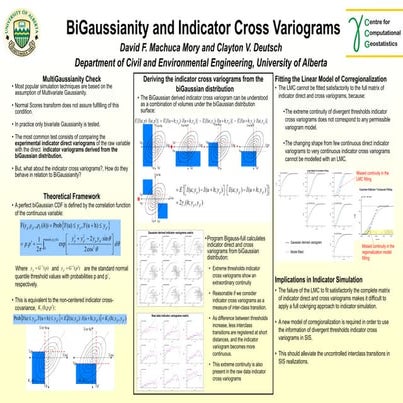 Bi gaussianity and indicator variograms (2006)