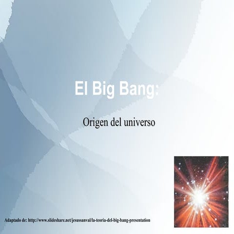 Resumen Teoría Big Bang