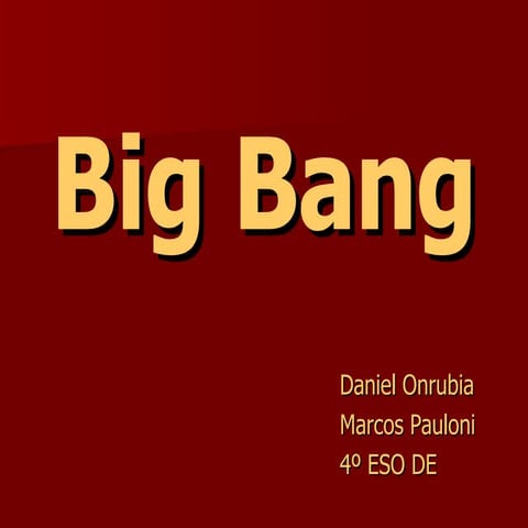 Big bang