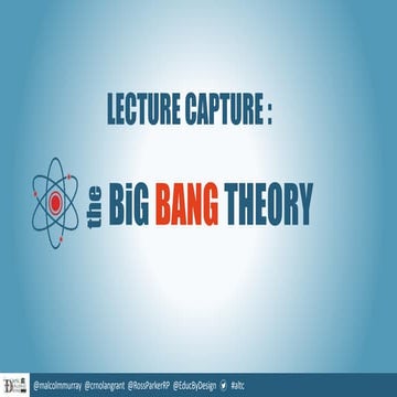 Lecture capture: the big bang theory