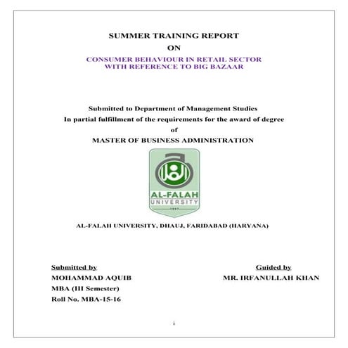 Big bazaar   buying behaviour of customers (1)