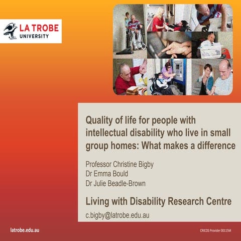 Bigby et atl qualty of staff practice in group homes   what makes a differnce...