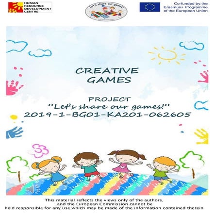 Big Creative games Project “Let’s share our games!”