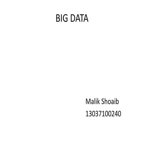 Big data