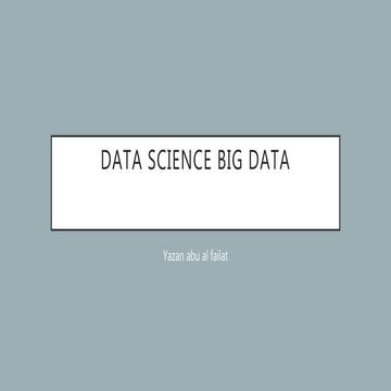 Big data