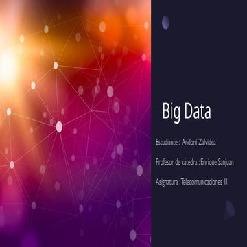 Big Data.pptx Arquitecturas y diseño de big data | PPTX
