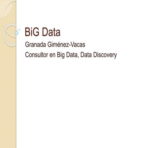 Iniciación al BiG Data - español