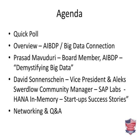 Big Data Connection presents:  Big Data: Cause of Confusion