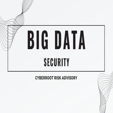 Big Data - Cyberroot Risk Advisory