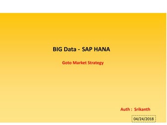 Big data   sap hana goto market strategy