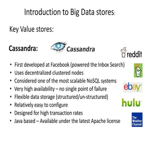 Big data  stores