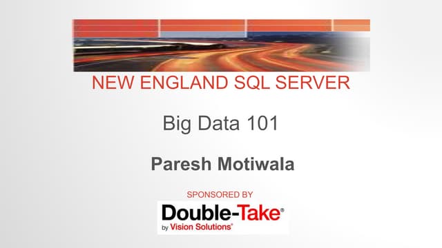 Big data 101