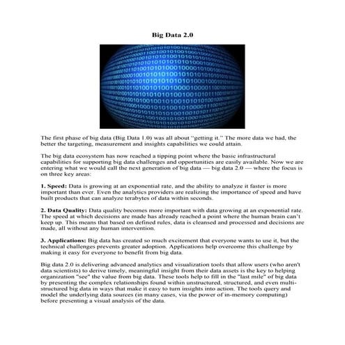 Big Data 2.0