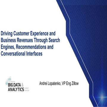 Driving Customer Experience and Business Revenues Through Search Engines